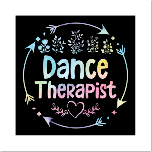 dance therapist cute floral watercolor Posters and Art